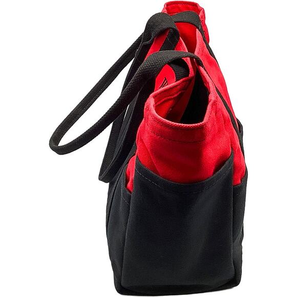 Port Canvas Westport Yarns Red/Black Duck Canvas Crafting Utility Tote Bag - Picture 6 of 10